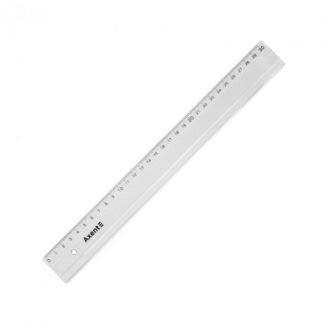 Линейка пластиковая прозрачная 30 см Axent