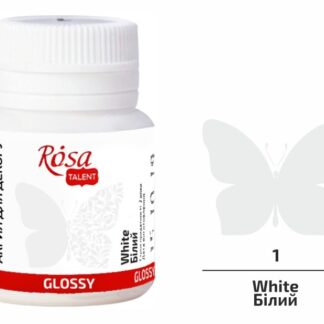 Краска акриловая для декора Rosa Talent белый глянцевый 20 мл