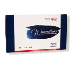 Фарби акварельні в наборі Класика 24 кольори по 2.5 мл Rosa Gallery