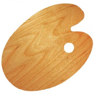 Палитра овальная деревяная эргономичная промасленная 25х35 ROSA