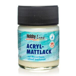 Лак акриловий на водній основі HobbyLine 50 мл матовий 403
