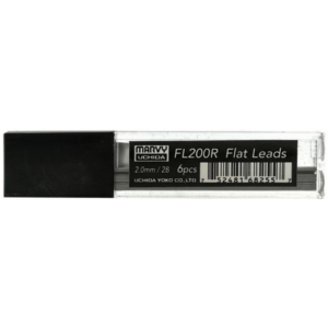 Набор грифелей плоских для механического карандаша 2 мм 6 шт 2В Marvy