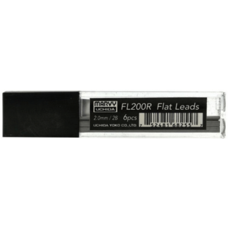 Набор грифелей плоских для механического карандаша 2 мм 6 шт 2В Marvy