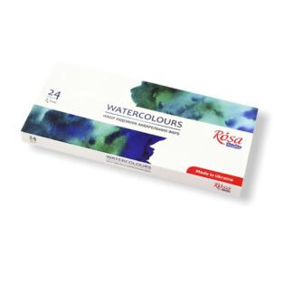 Набір акварельних фарб 24 кольорів Watercolours ROSA Studio