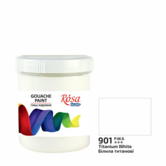Фарба гуашева ROSA Studio 100 мл Білила титанові 901