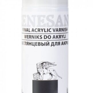 Лак аерозоль Акриловий глянсовий Renesans Final Varnish Gloss 400 мл