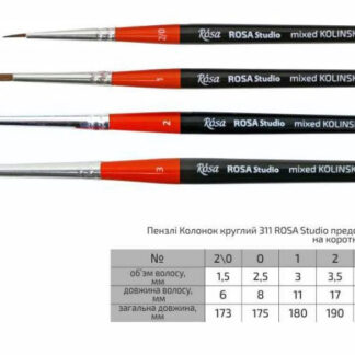 Кисть колонок ROSA Studio 311 круглий 0 кр
