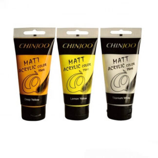 Фарба акрилова CHINJOO Matt Acrylic color 75 мл Жовтий світлий 22