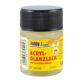 Лак акриловий на синтетичній HobbyLine 50 мл глянсовий 405