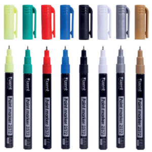 Маркер AXENT 2572 0.5 мм срібло