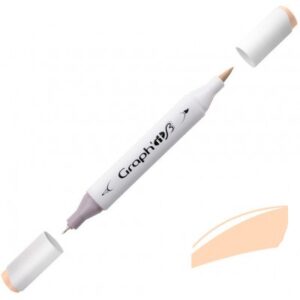 Маркер двосторонній Graph'it BrushMarker 7 мм і 0.5 мм 3010 коричневий 1