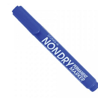 Маркер перманентний DONG-A Nondry синій скошений