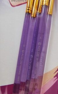 Набір пензлів KOLOS Artist brushes 7009 синтетика плоска 5 шт