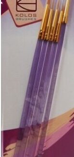 Набір кистей KOLOS Artist Brushes синтетика кругла 5 шт 7011