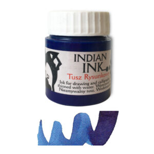 Туш водостійка Renesans Indian Ink 20 мл Синя