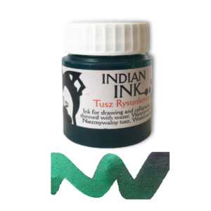 Туш водостійка Renesans Indian Ink 20 мл Зелена