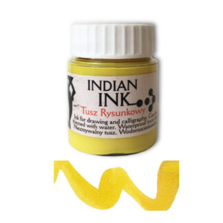 Туш водостійка Renesans Indian Ink 20 мл Жовта