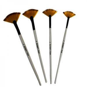 Кисть синтетика веерная Expert Fan № 4 двухцветный ворс