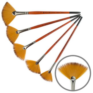 Кисть синтетика KOLOS Carrot 1097FN віялова 02 кр