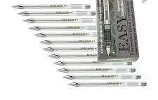 Ручка гелева 0,7 мм 888J EASY срібло