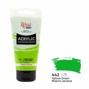 Фарба акрилова ROSA Studio ACRYLIC 75 мл Жовто-зелена 442