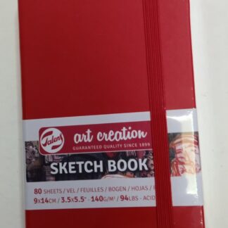 Блокнот Art Creation SKETCH BOOK 9x14 для графіки 140 гр 80 аркушів Червоний