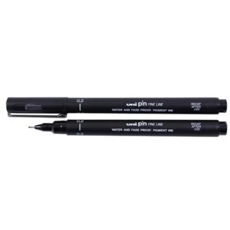 Лінер рапідограф чорний Mitsubishi pencil Uni PIN 0.2 мм