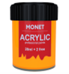 Фарба акрилова Monet 22 мл Жовта флуоресцентна F2