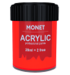 Фарба акрилова Monet 22 мл Червона флуоресцентна F4