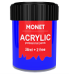 Фарба акрилова Monet 22 мл Синя флуоресцентна F8