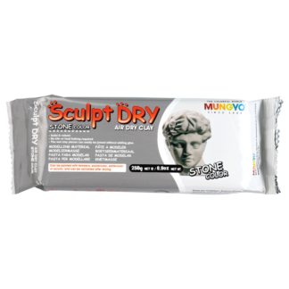 Самозастигаюча паста для моделювання Sculpt Dry 250 г сіра Mungyo
