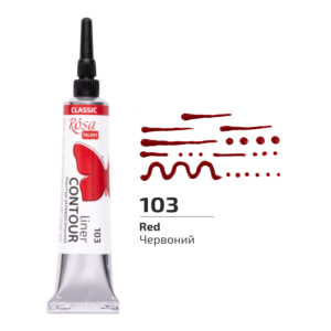 Контур універсальний, Червоний, 20 мл, ROSA Talent 103