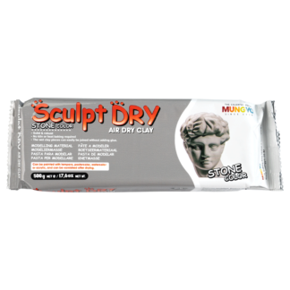 Самозастигаюча паста для моделювання Sculpt Dry 500 г сіра Mungyo