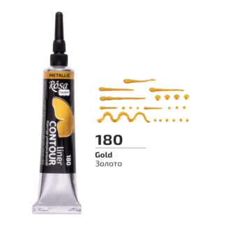 Контур універсальний, Золото, 20 мл, ROSA Talent 180