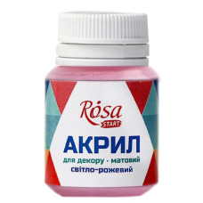 Краска для декора матовая Deco Akrylic 20 мл ROSA №33 Розовая светлая